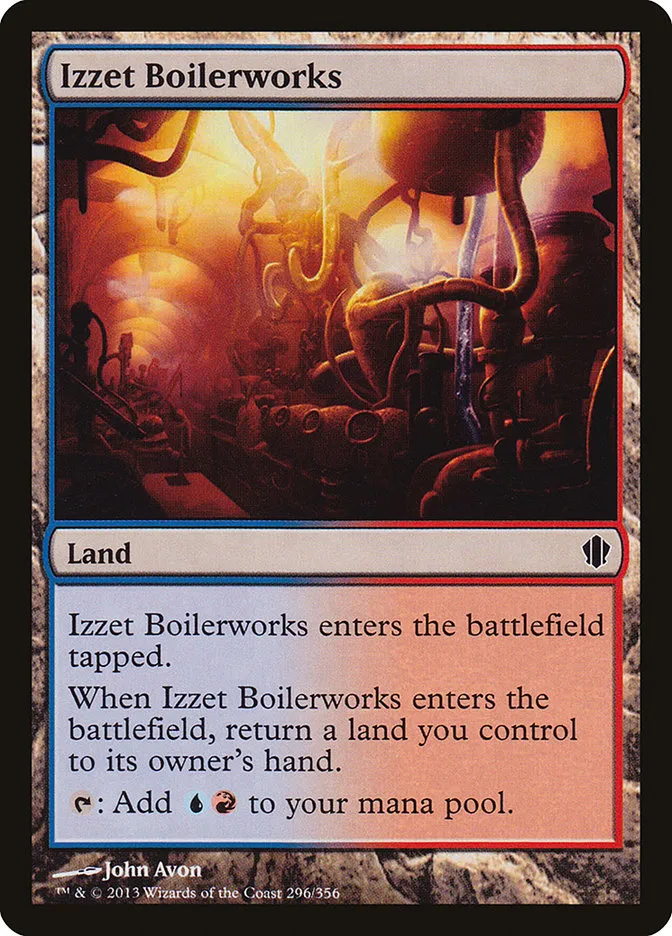 2013 Commander 2013 Izzet Boilerworks common #296 common card image