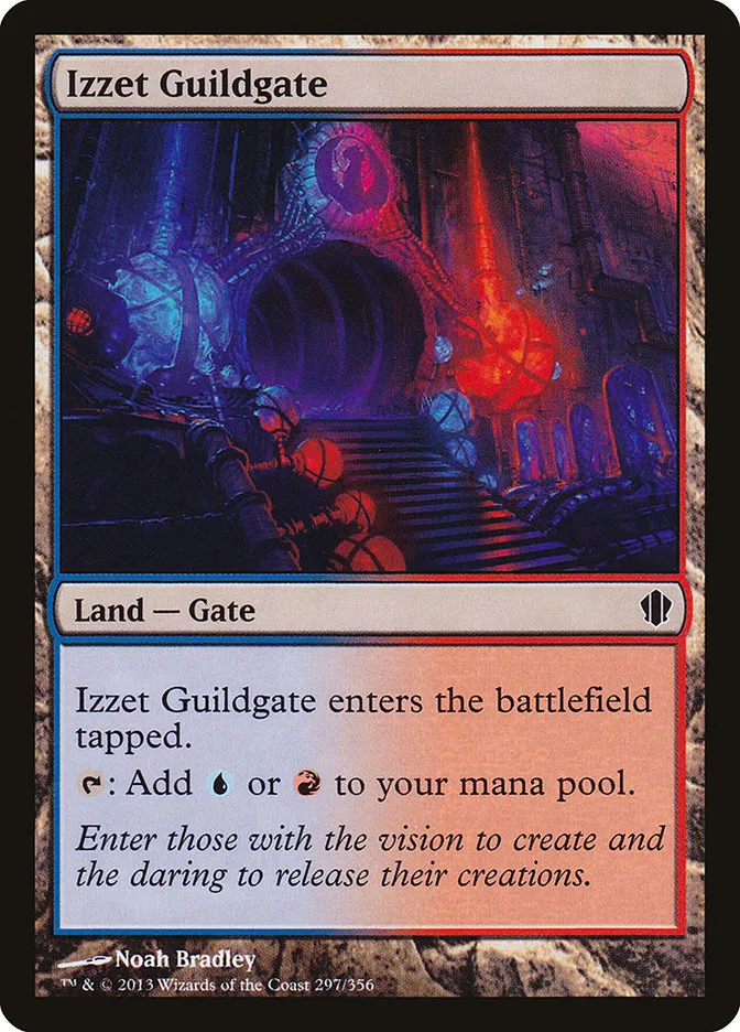 2013 Commander 2013 Izzet Guildgate common #297 common card image