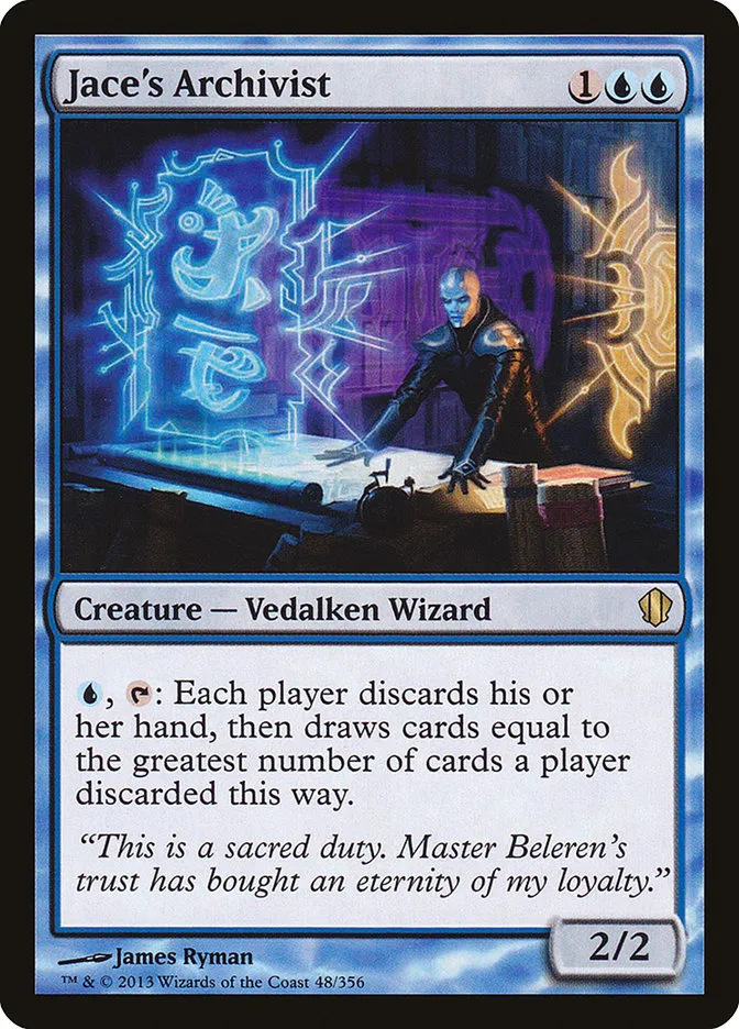 2013 Commander 2013 Jace's Archivist #48 rare card image