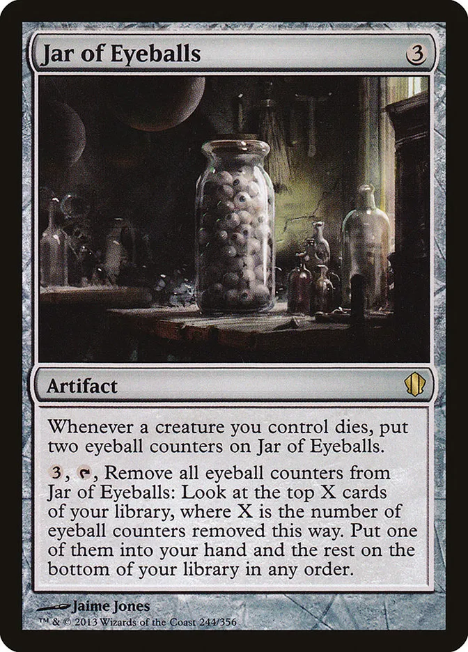 2013 Commander 2013 Jar of Eyeballs #244 rare card image