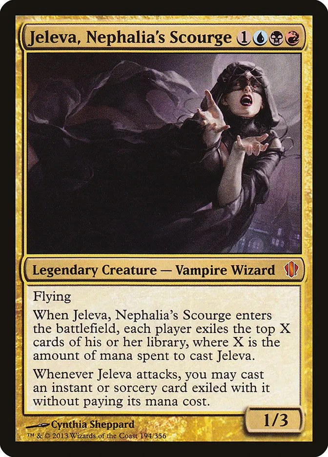 2013 Commander 2013 Jeleva, Nephalia's Scourge #194 mythic card image