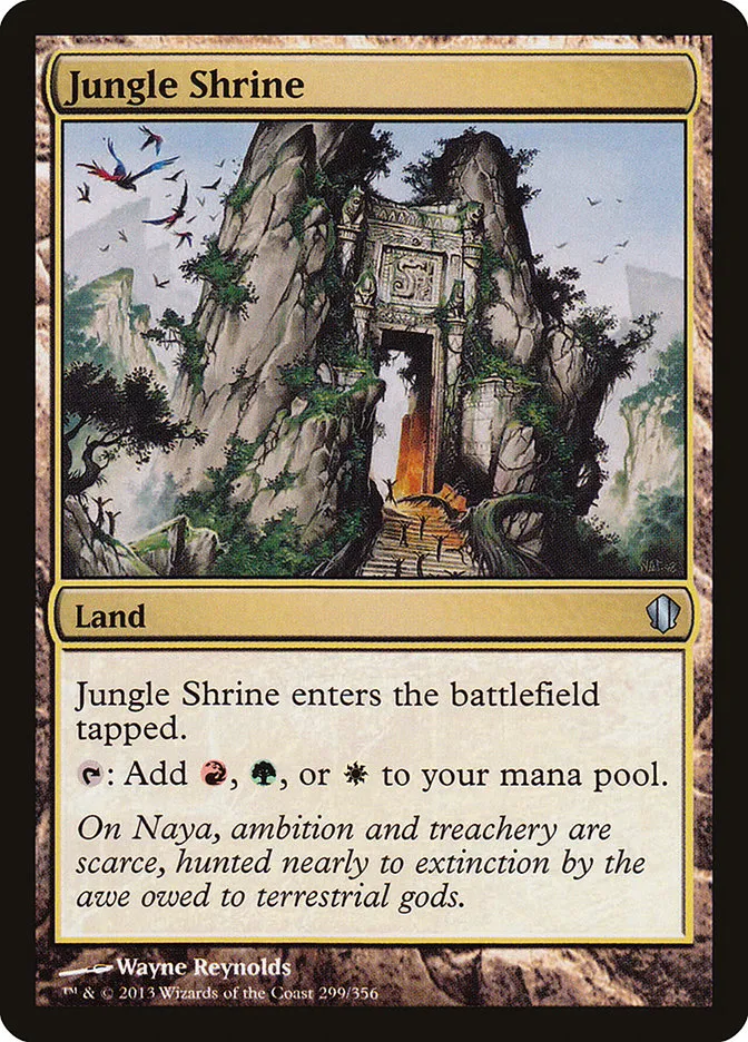 2013 Commander 2013 Jungle Shrine #299 uncommon card image
