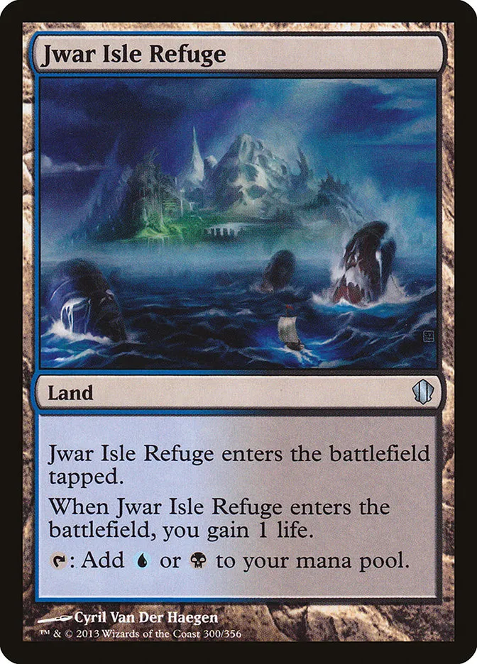 2013 Commander 2013 Jwar Isle Refuge uncommon #300 uncommon card image