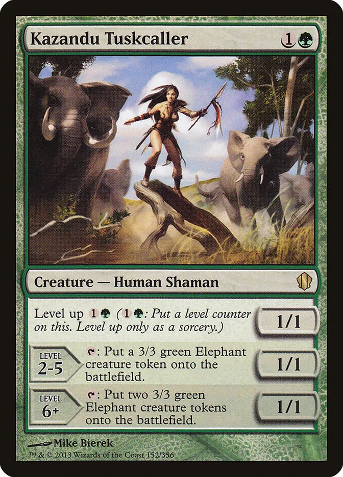 2013 Commander 2013 Kazandu Tuskcaller #152 rare card image