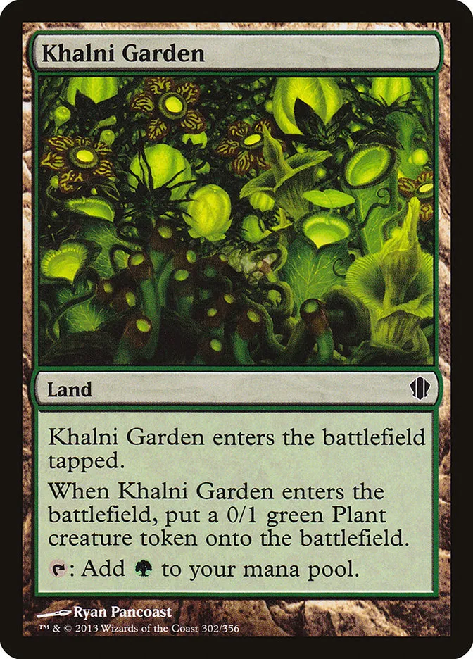 2013 Commander 2013 Khalni Garden common #302 common card image