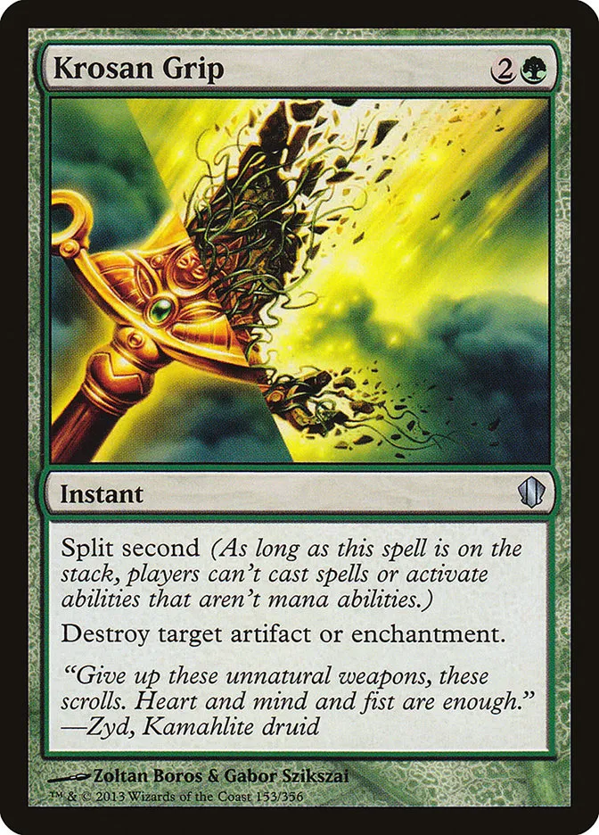 2013 Commander 2013 Krosan Grip uncommon #153 uncommon card image