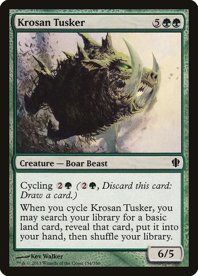 2013 Commander 2013 Krosan Tusker #154 common card image
