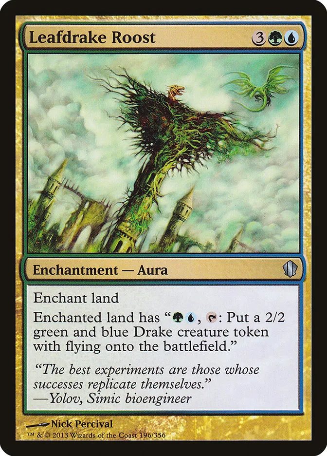 2013 Commander 2013 Leafdrake Roost uncommon #196 uncommon card image