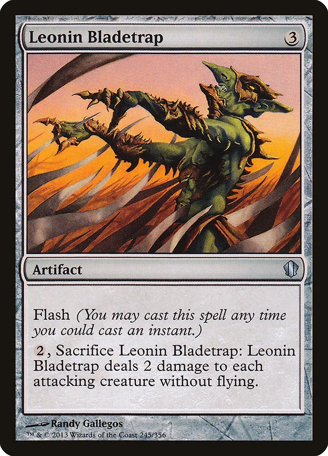 2013 Commander 2013 Leonin Bladetrap uncommon #245 uncommon card image