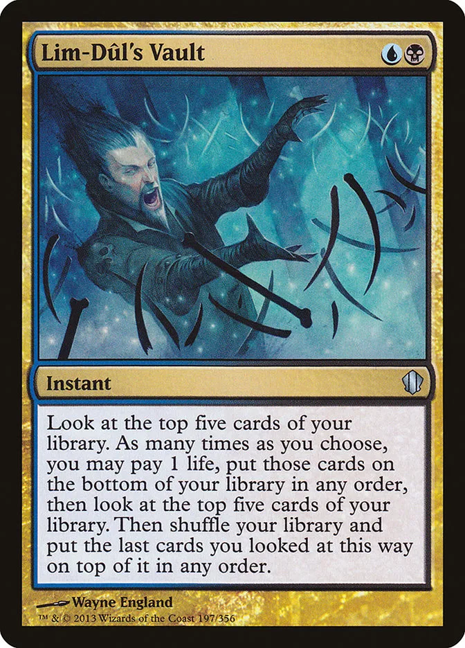2013 Commander 2013 Lim-Dûl's Vault uncommon #197 uncommon card image