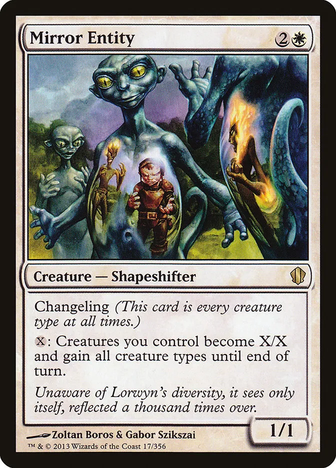 2013 Commander 2013 Mirror Entity rare #17 rare card image