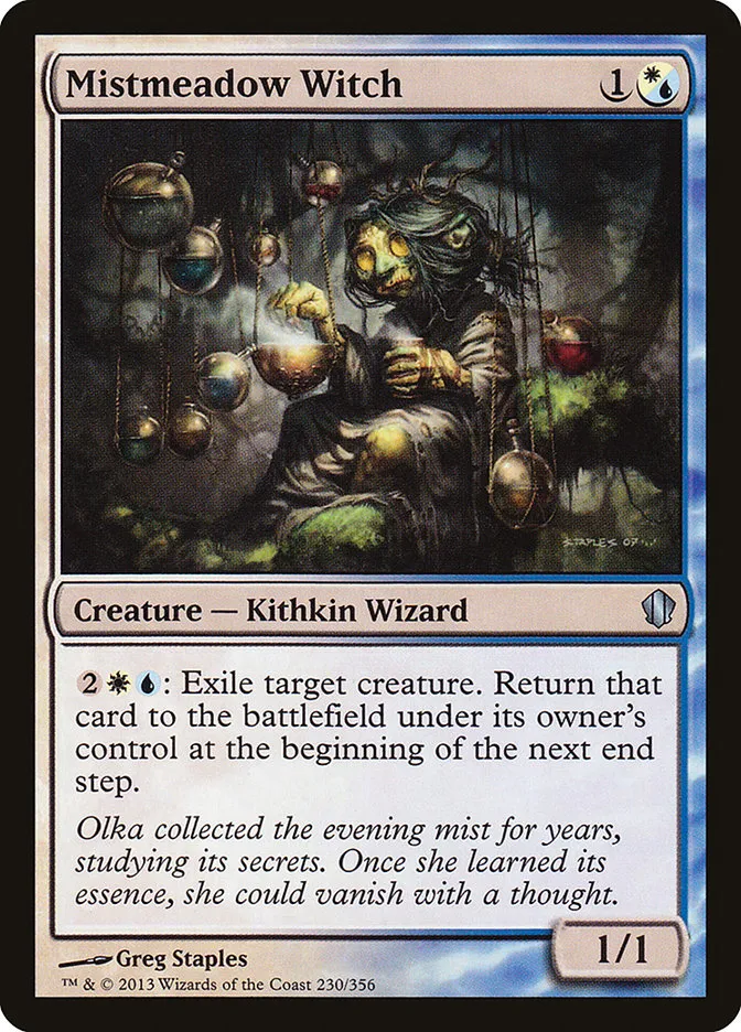 2013 Commander 2013 Mistmeadow Witch uncommon #230 uncommon card image