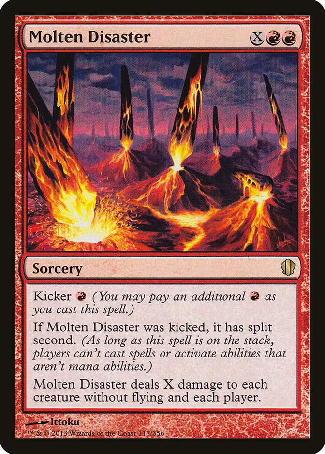 2013 Commander 2013 Molten Disaster rare #117 rare card image