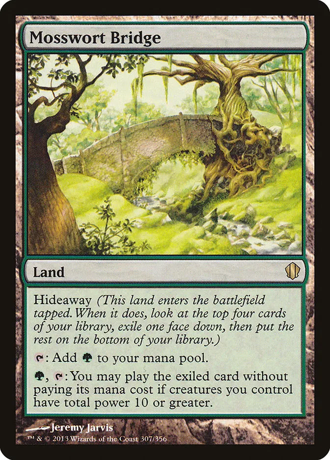 2013 Commander 2013 Mosswort Bridge #307 rare card image