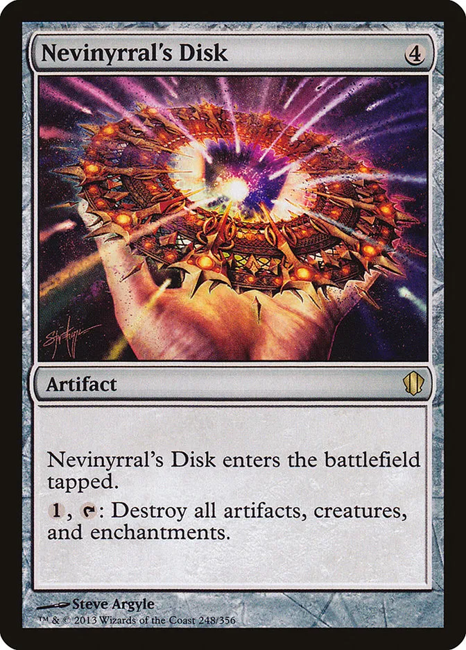 2013 Commander 2013 Nevinyrral's Disk rare #248 rare card image