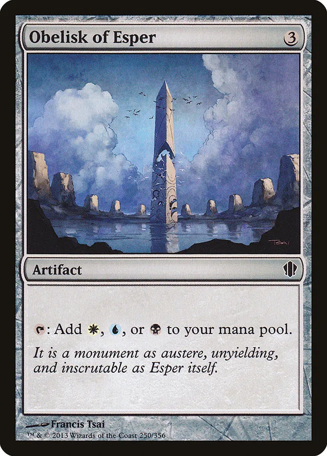 2013 Commander 2013 Obelisk of Esper #250 common card image