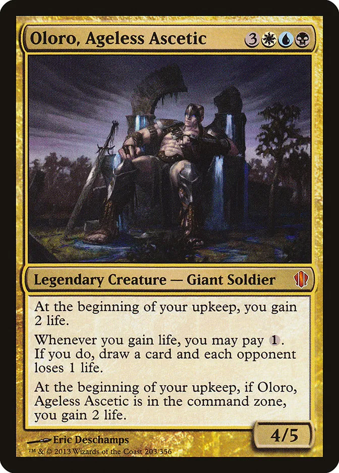 2013 Commander 2013 Oloro, Ageless Ascetic #203 mythic card image