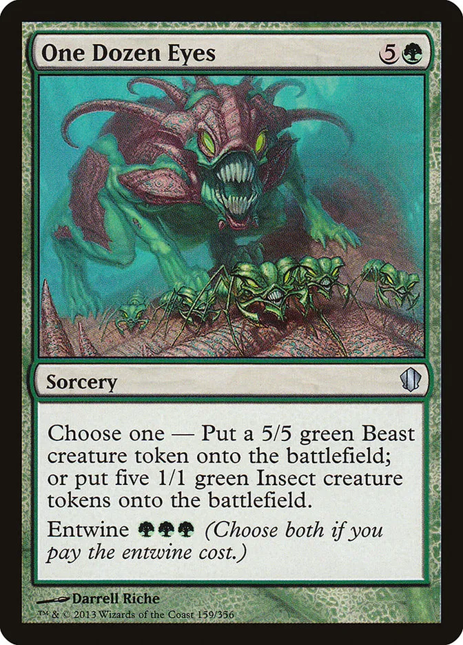 2013 Commander 2013 One Dozen Eyes uncommon #159 uncommon card image