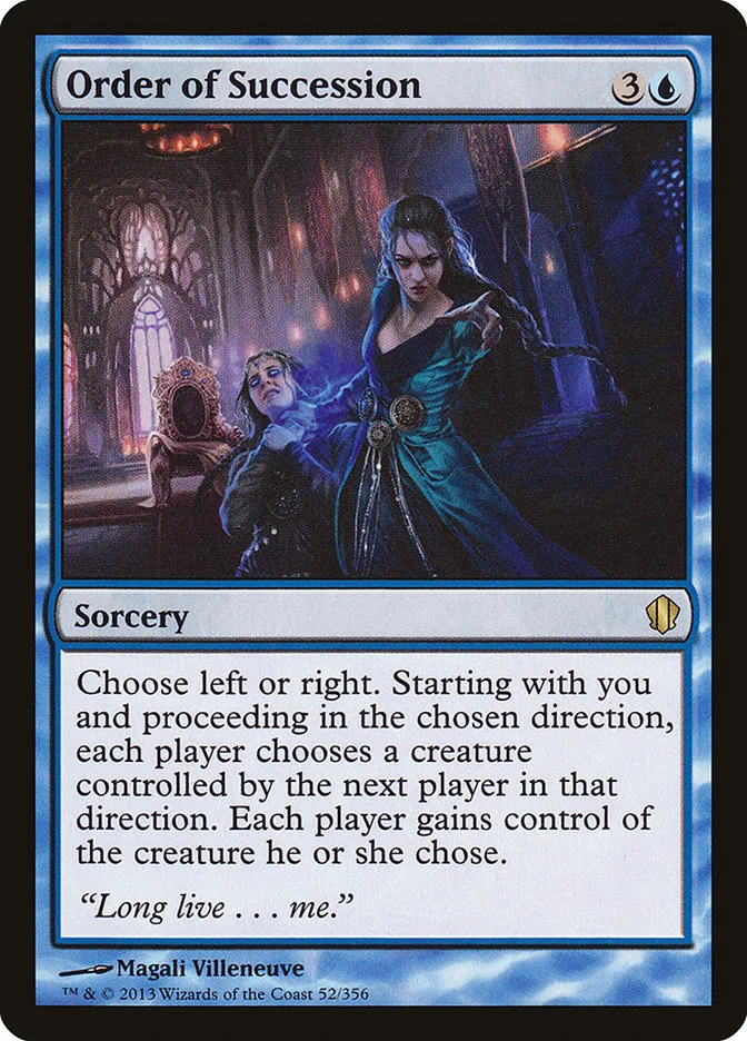 2013 Commander 2013 Order of Succession #52 rare card image