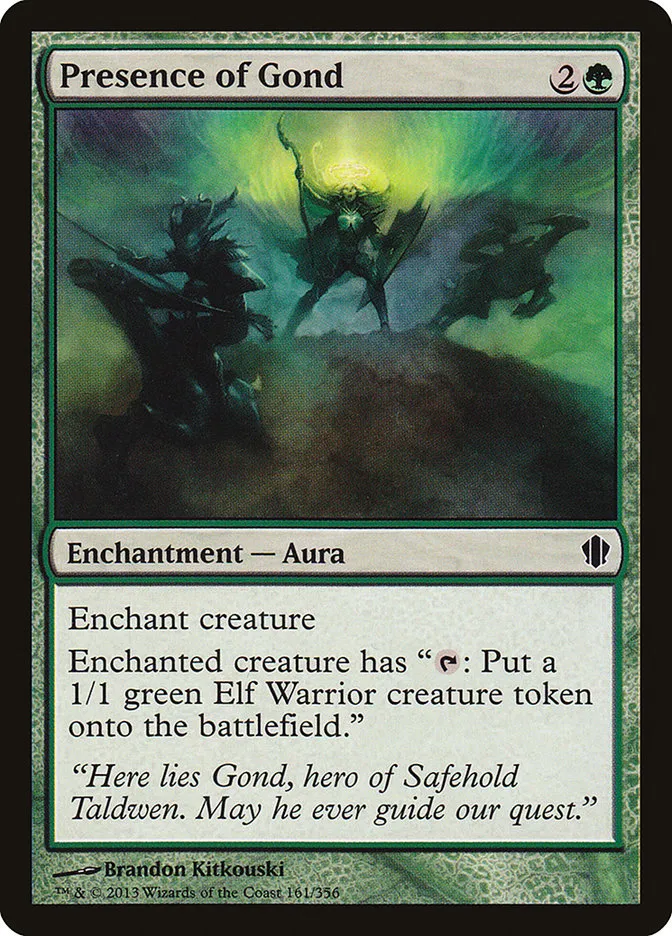 2013 Commander 2013 Presence of Gond #161 common card image