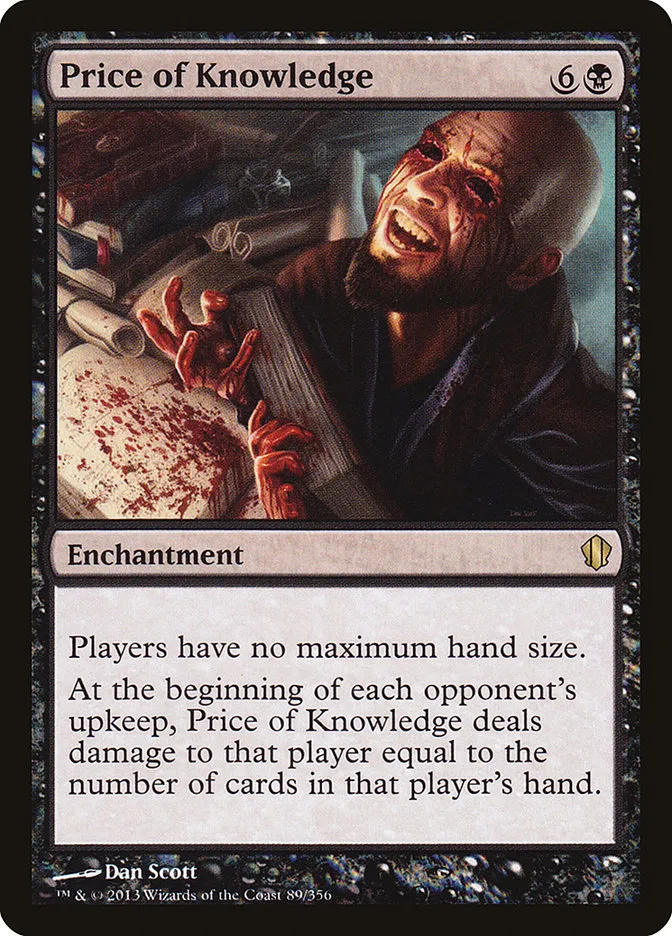 2013 Commander 2013 Price of Knowledge #89 rare card image