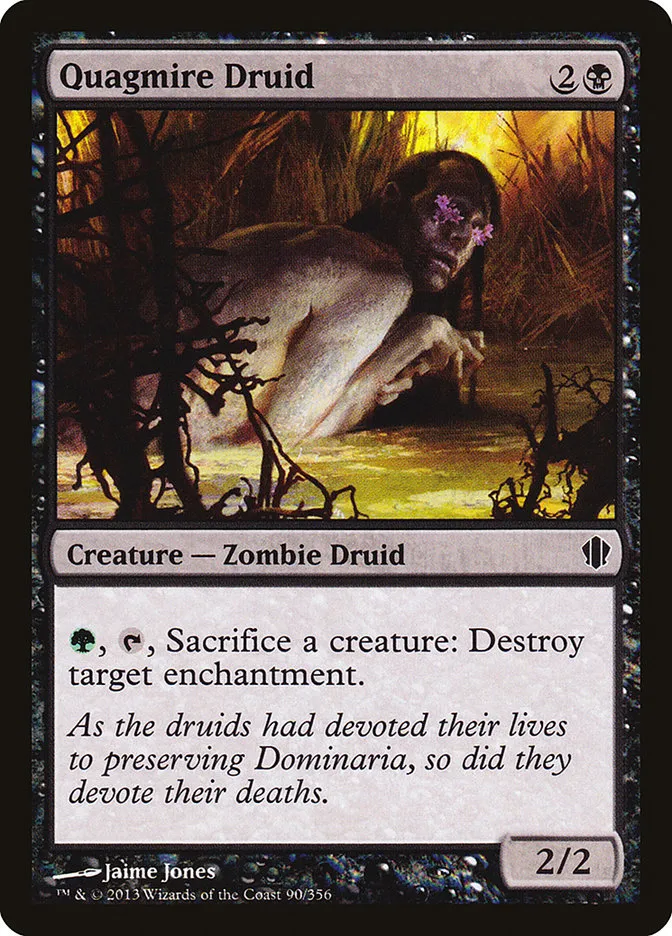 2013 Commander 2013 Quagmire Druid common #90 common card image