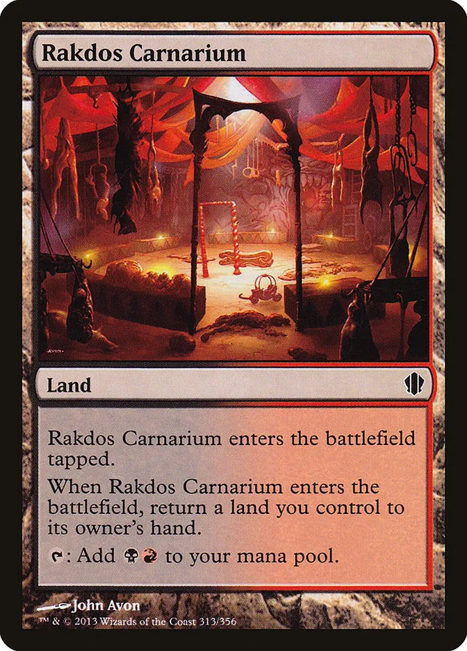 2013 Commander 2013 Rakdos Carnarium common #313 common card image