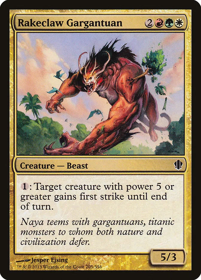 2013 Commander 2013 Rakeclaw Gargantuan common #205 common card image