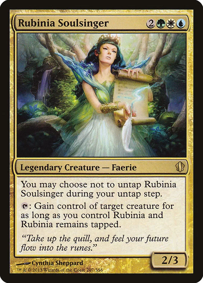 2013 Commander 2013 Rubinia Soulsinger #207 rare card image