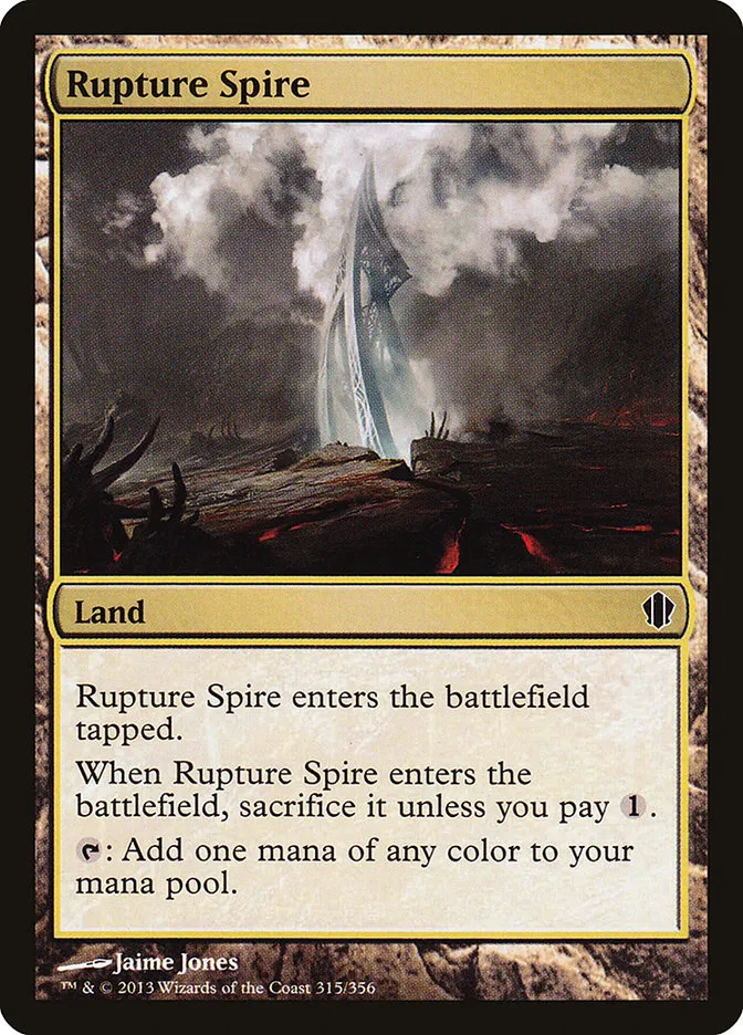2013 Commander 2013 Rupture Spire common #315 common card image