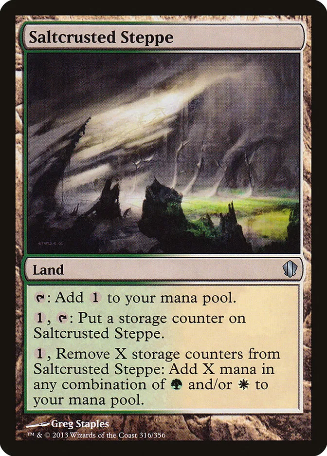 2013 Commander 2013 Saltcrusted Steppe #316 uncommon card image