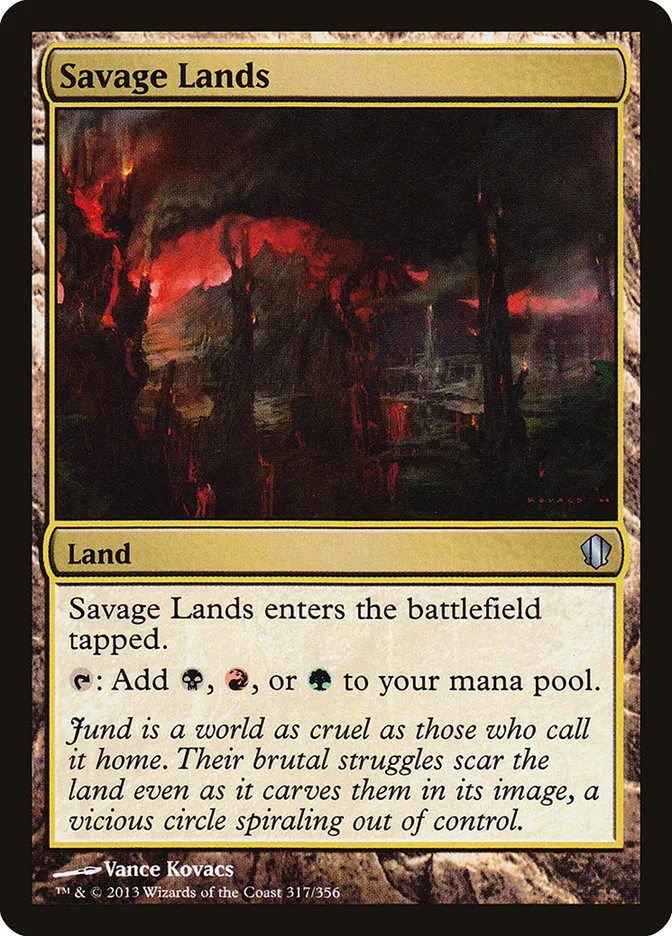 2013 Commander 2013 Savage Lands uncommon #317 uncommon card image