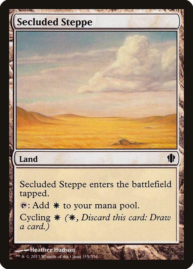 2013 Commander 2013 Secluded Steppe common #319 common card image