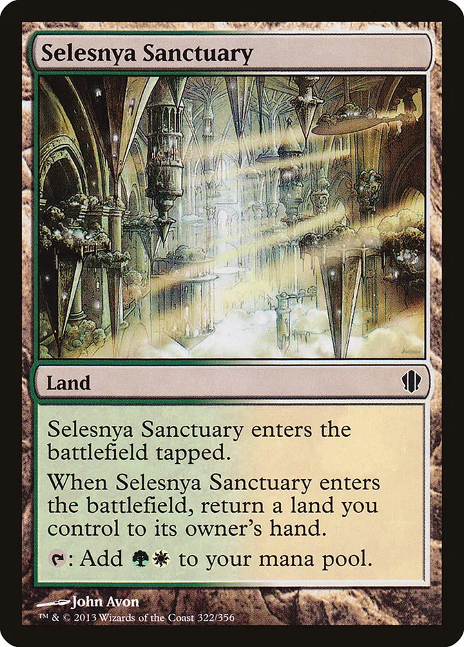 2013 Commander 2013 Selesnya Sanctuary common #322 common card image