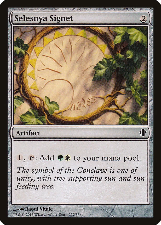 2013 Commander 2013 Selesnya Signet #257 common card image