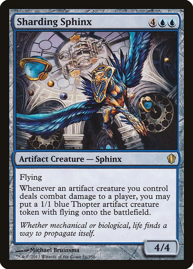 2013 Commander 2013 Sharding Sphinx rare #56 rare card image