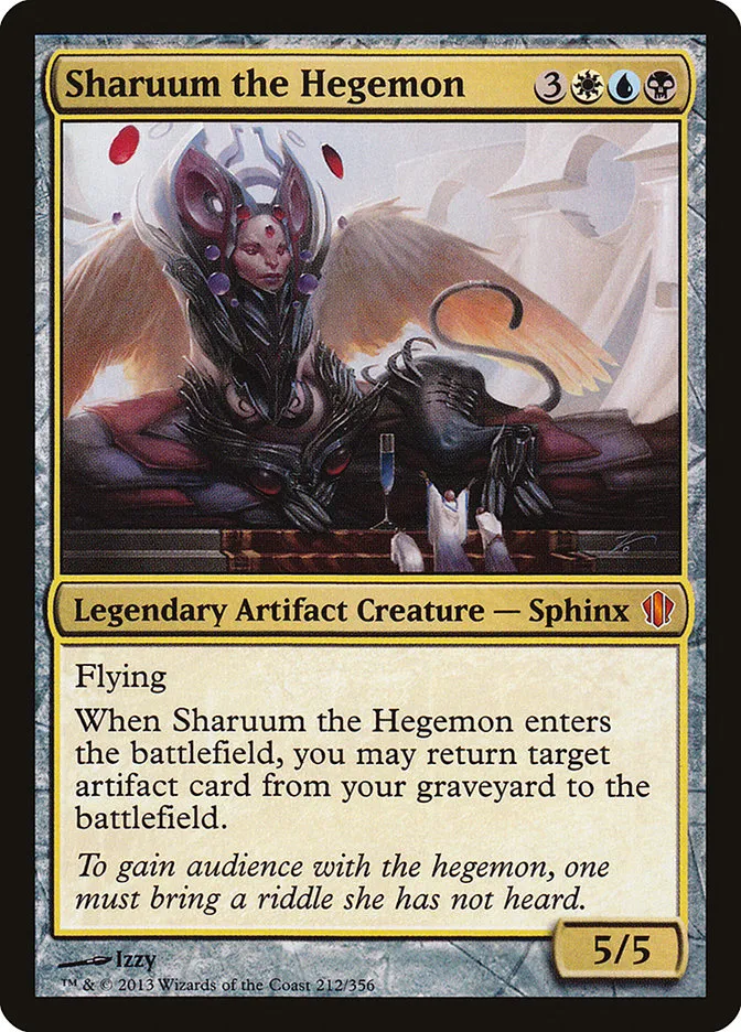 2013 Commander 2013 Sharuum the Hegemon #212 mythic card image