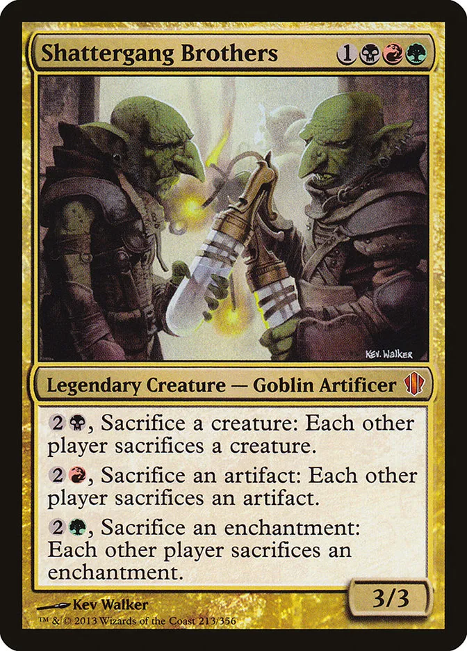 2013 Commander 2013 Shattergang Brothers #213 mythic card image