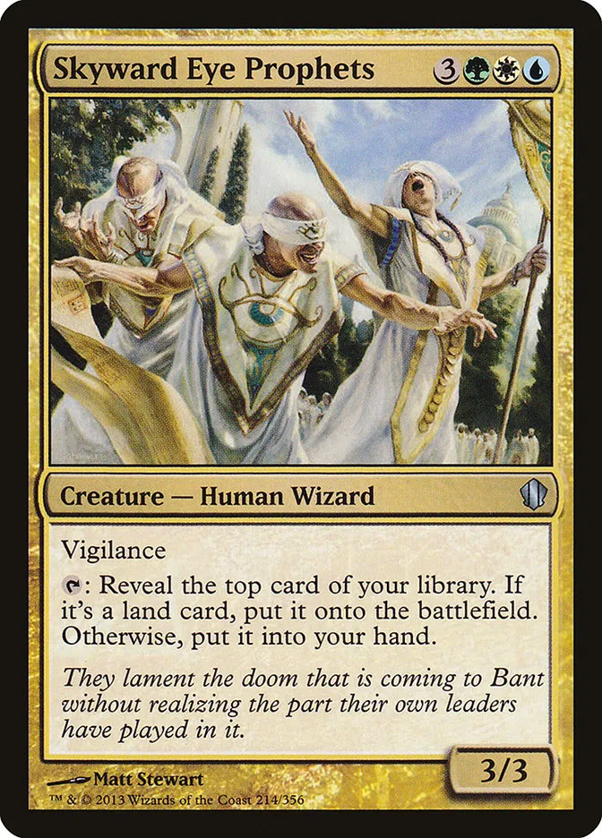 2013 Commander 2013 Skyward Eye Prophets uncommon #214 uncommon card image