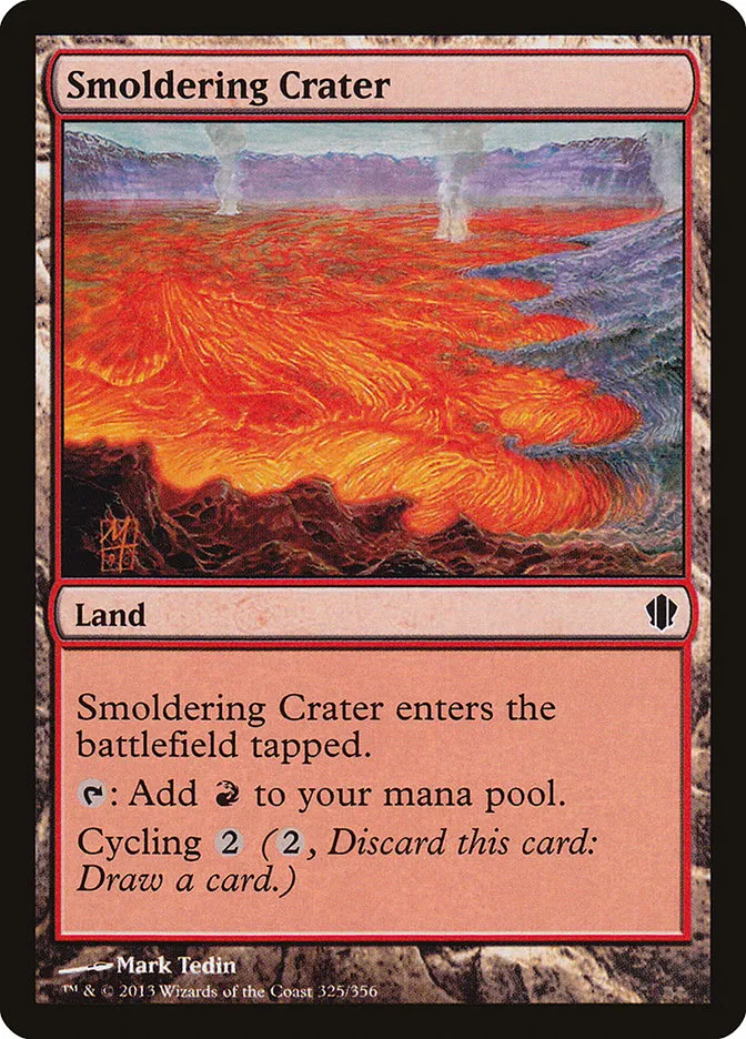2013 Commander 2013 Smoldering Crater common #325 common card image