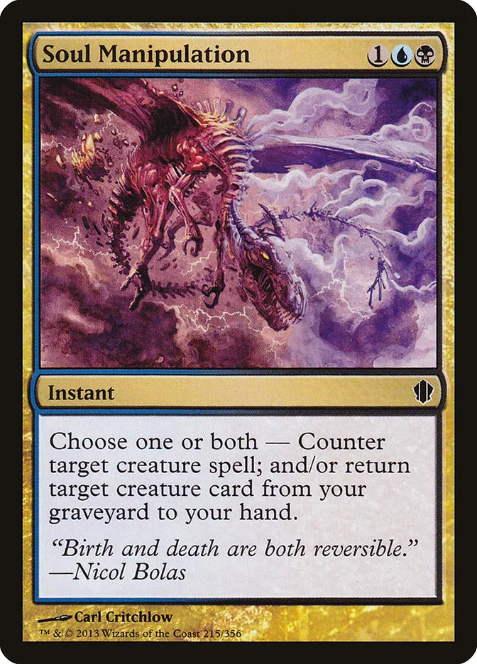 2013 Commander 2013 Soul Manipulation common #215 common card image