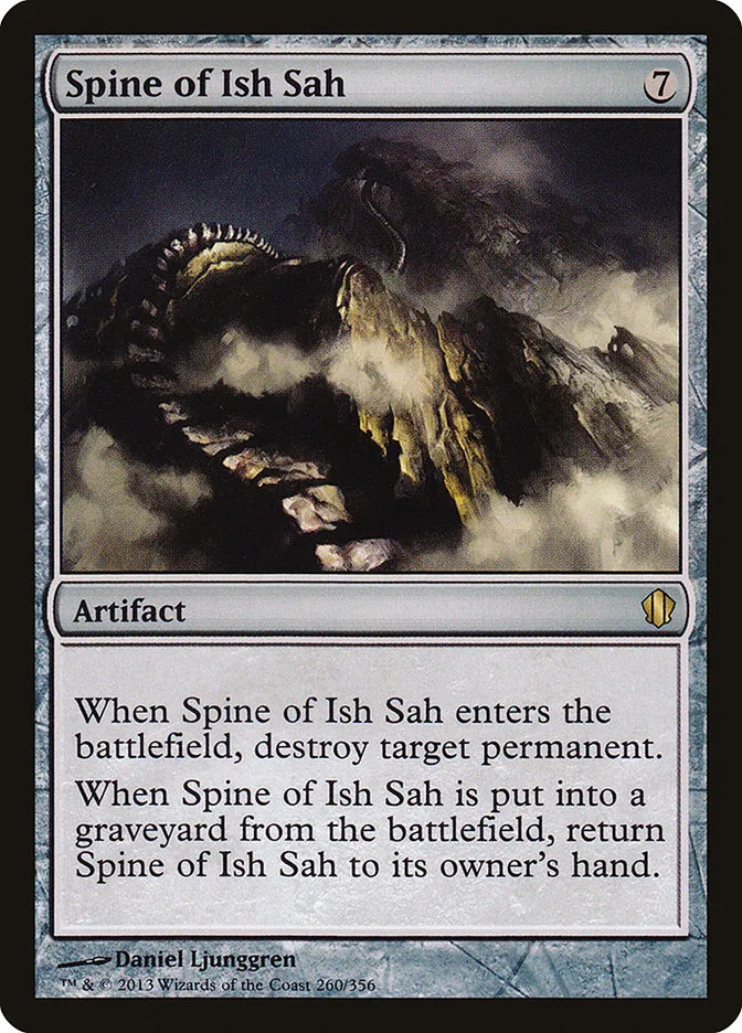 2013 Commander 2013 Spine of Ish Sah #260 rare card image