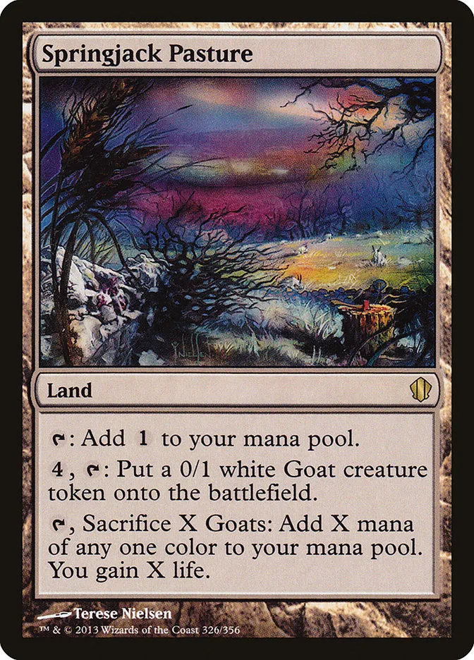 2013 Commander 2013 Springjack Pasture #326 rare card image