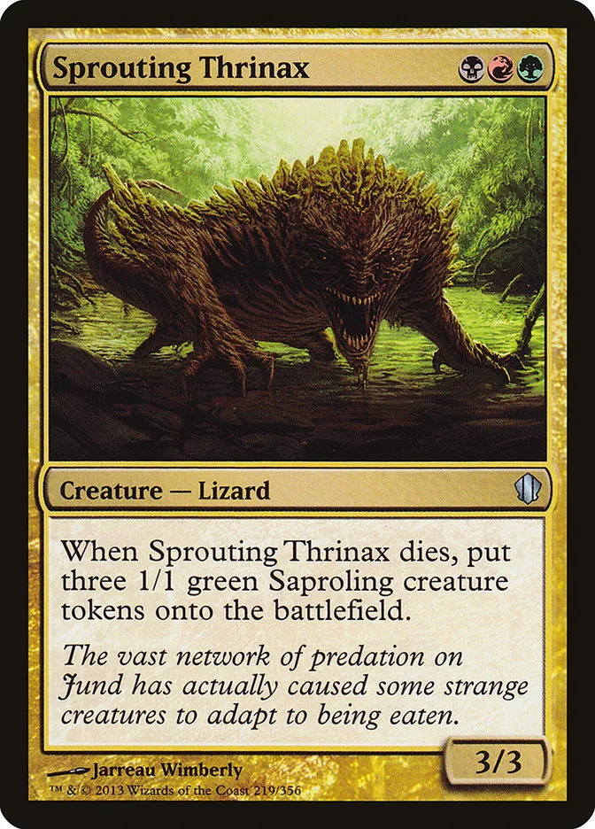 2013 Commander 2013 Sprouting Thrinax uncommon #219 uncommon card image