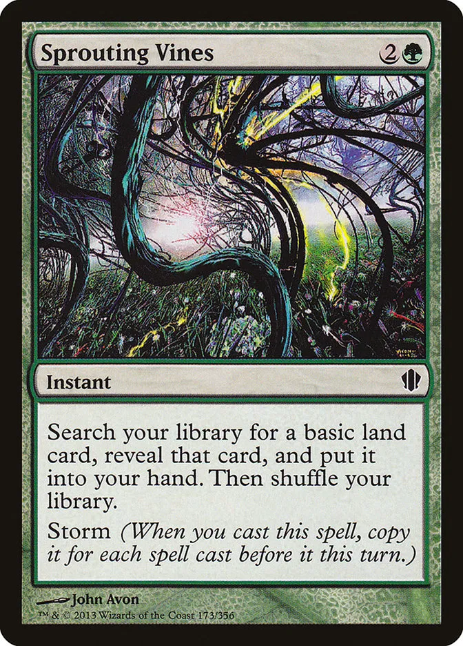 2013 Commander 2013 Sprouting Vines common #173 common card image