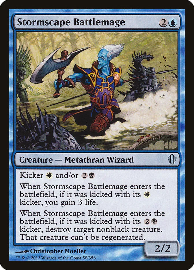 2013 Commander 2013 Stormscape Battlemage uncommon #58 uncommon card image
