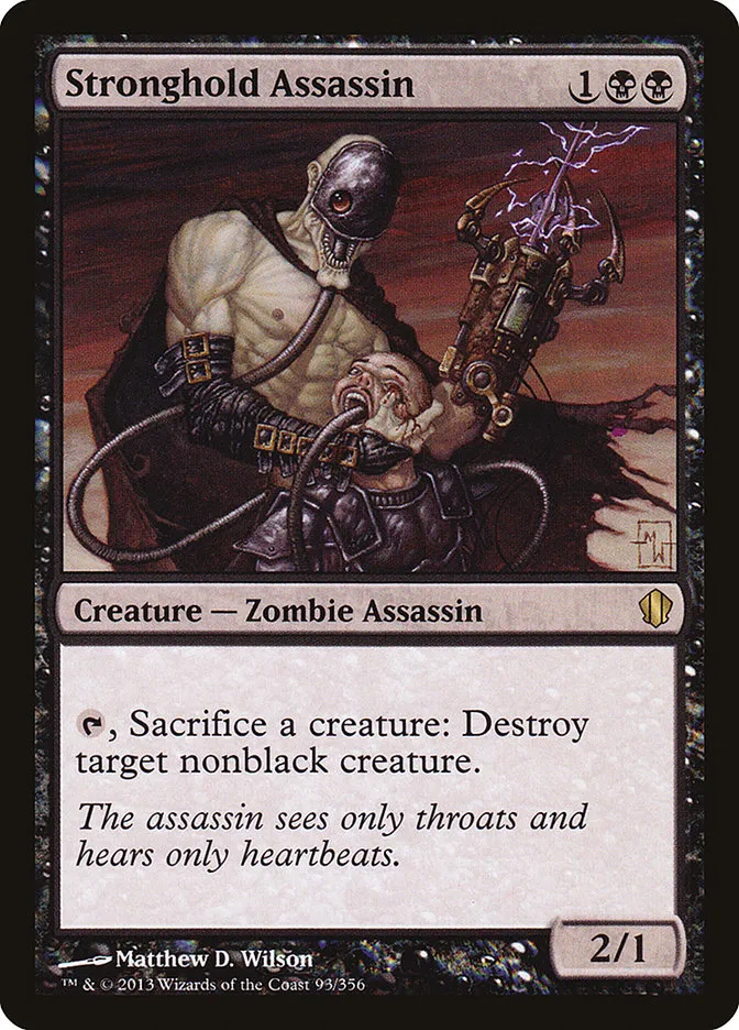 2013 Commander 2013 Stronghold Assassin #93 rare card image
