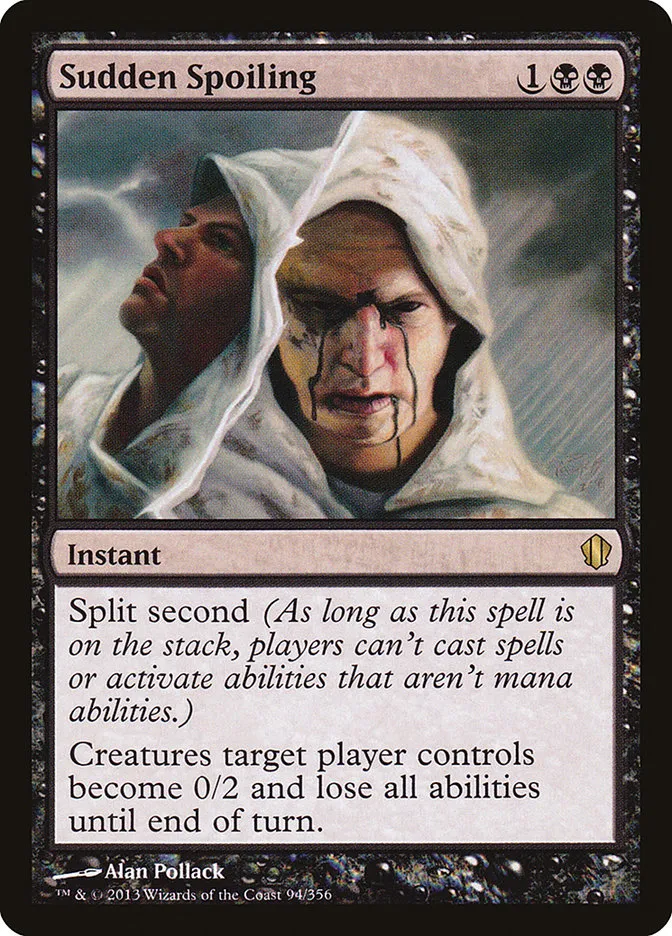 2013 Commander 2013 Sudden Spoiling rare #94 rare card image