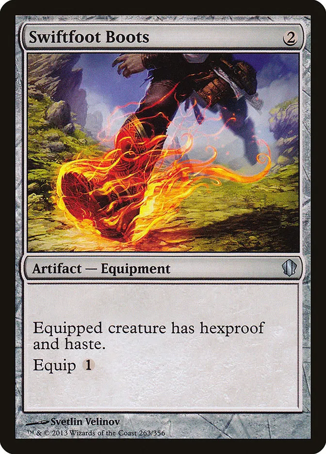 2013 Commander 2013 Swiftfoot Boots uncommon #263 uncommon card image