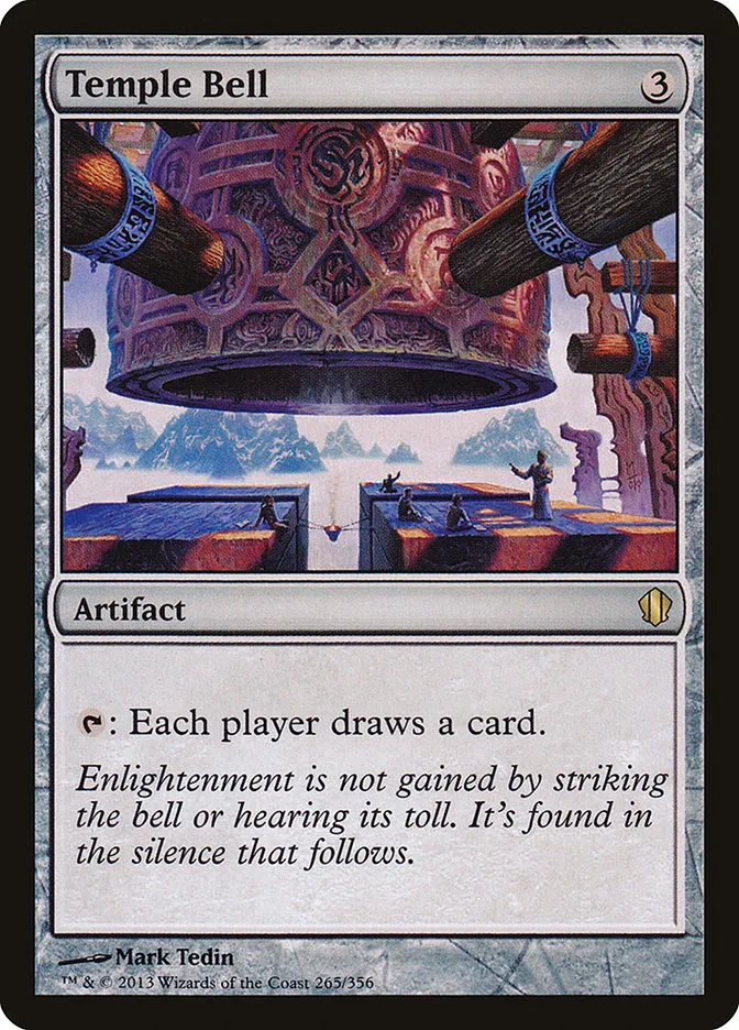 2013 Commander 2013 Temple Bell rare #265 rare card image